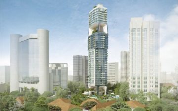 Небоскреб Scotts Tower от UNStudio станет новым городским кварталом